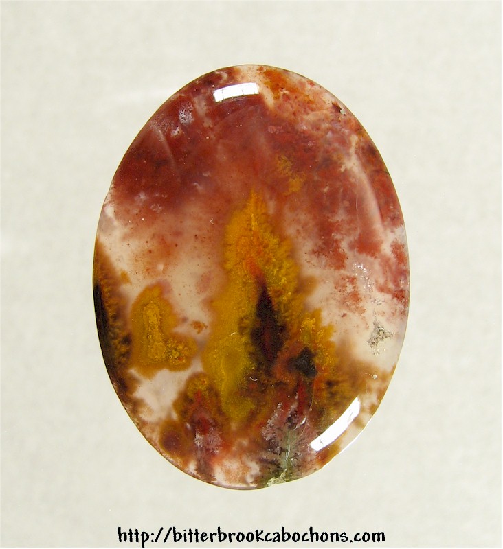 Plume Agate Cabochon