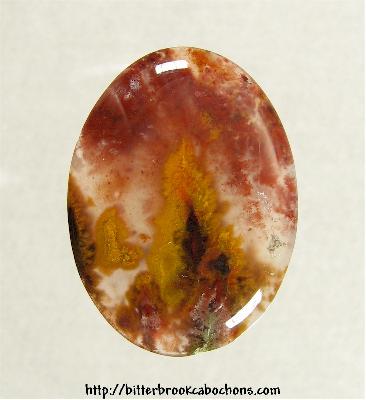 Plume Agate Cabochon