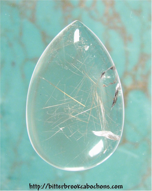 Rutilated Quartz Cabochon