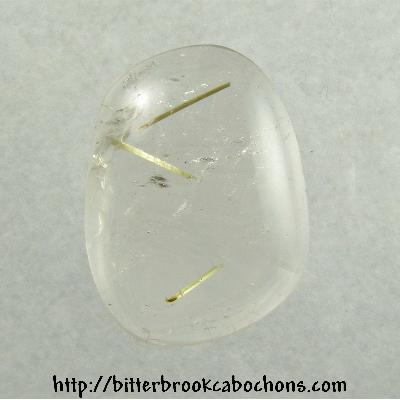 Rutilated Quartz Cabochon